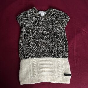 Burberry Knitted Dress- Toddler- 12 months old - Cotton/Wool- Cable Two-Toned